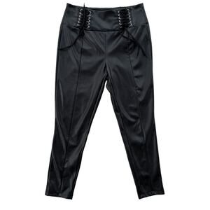 Cavalini Faux Leather High Waisted Women's Leggings